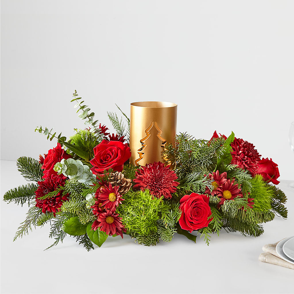 Toast the Season Centerpiece – All City Florist Inc, Melbourne FL