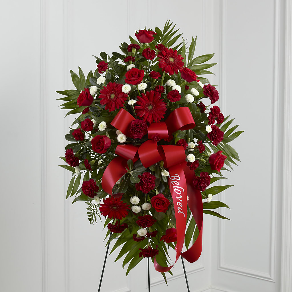 Treasured Memories Standing Spray – All City Florist Inc, Melbourne FL