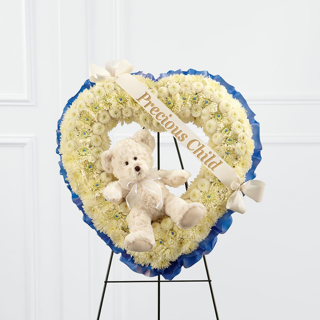 Precious Child Standing Heart – All City Florist Inc, Melbourne FL