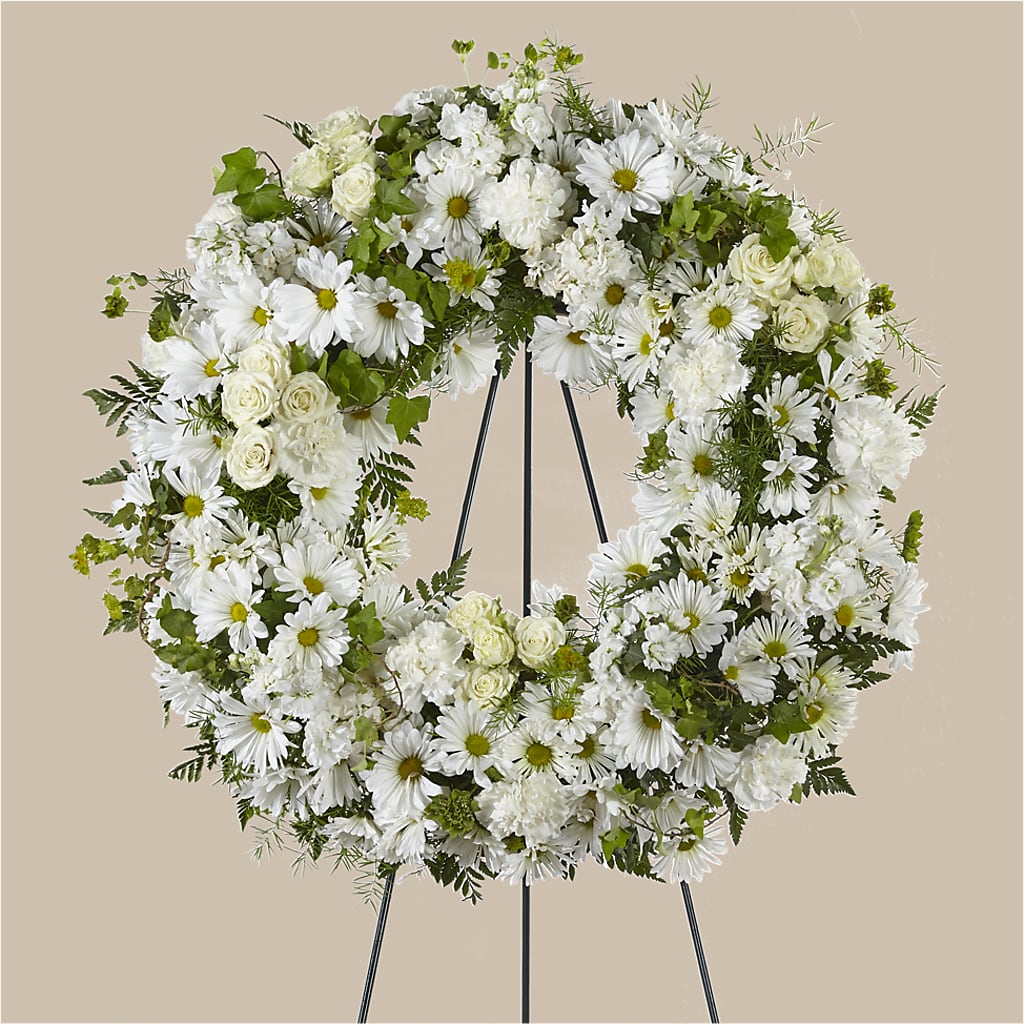 Faithful Wishes Wreath – All City Florist Inc, Melbourne FL