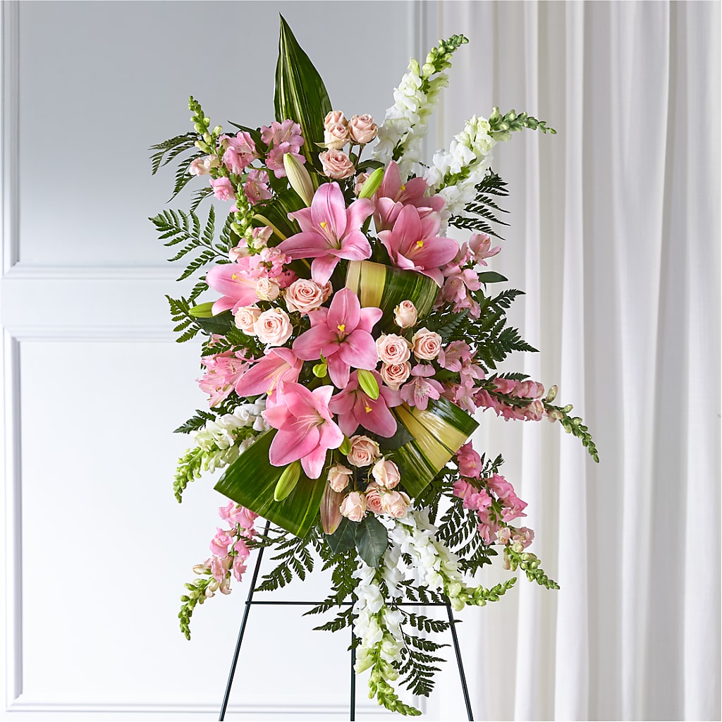 Elegant Embrace Standing Spray – All City Florist Inc, Melbourne FL