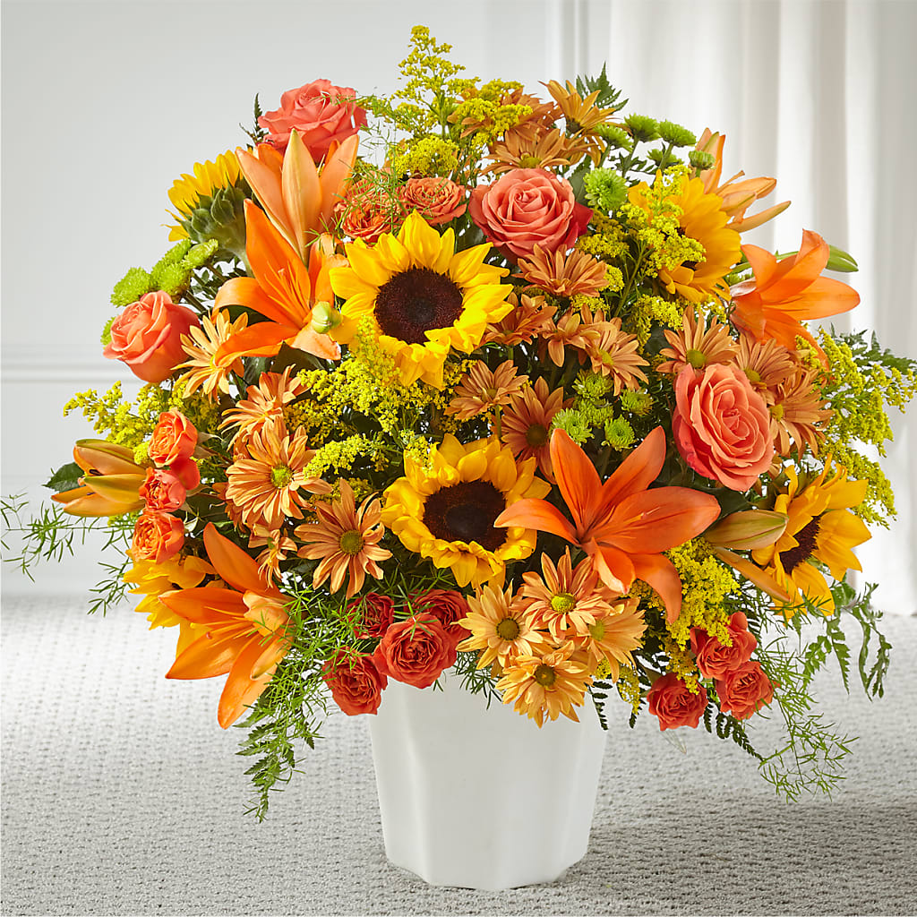 Harvest Thoughts Floor Basket – All City Florist Inc, Melbourne FL