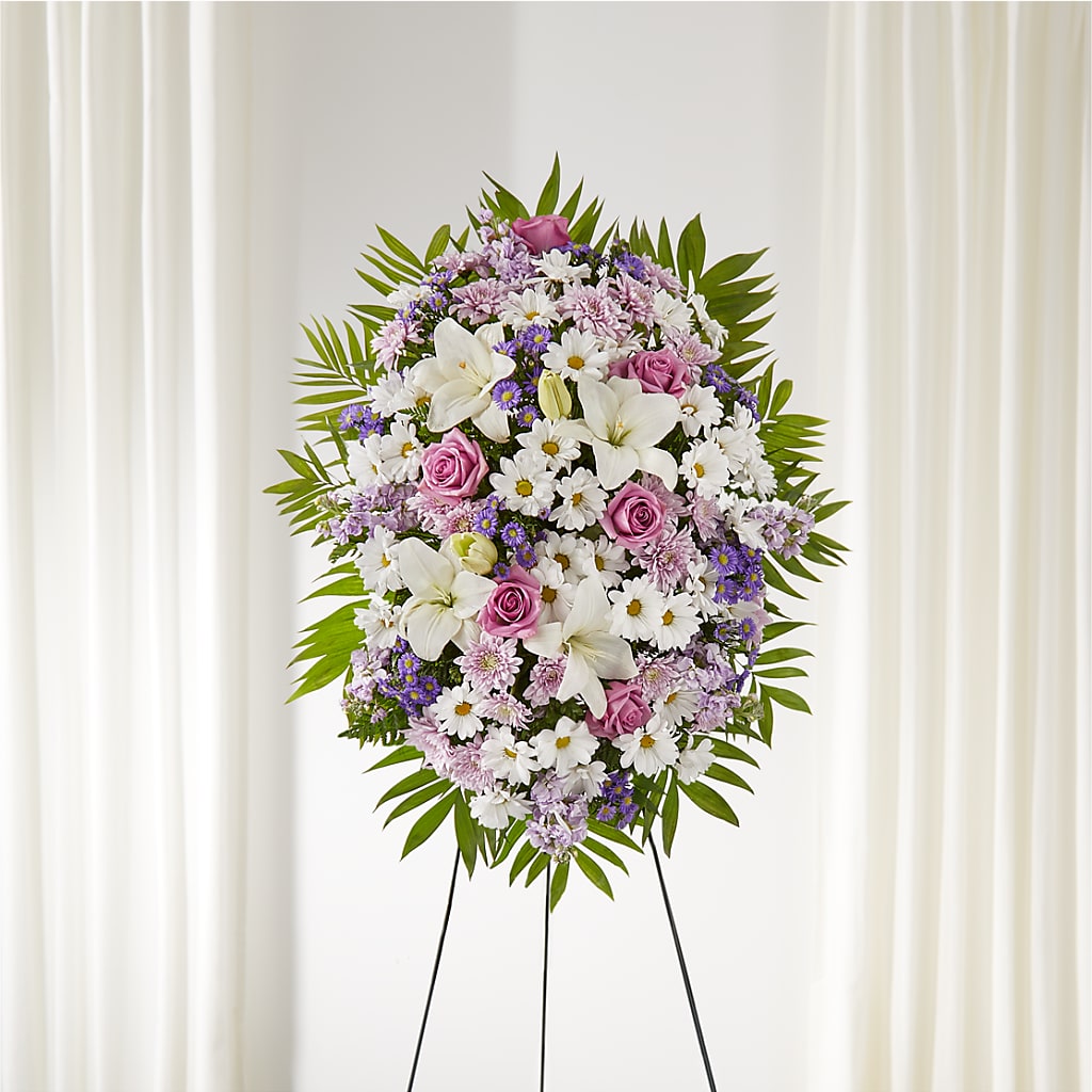 Surrounded by Love Standing Spray – All City Florist Inc, Melbourne FL