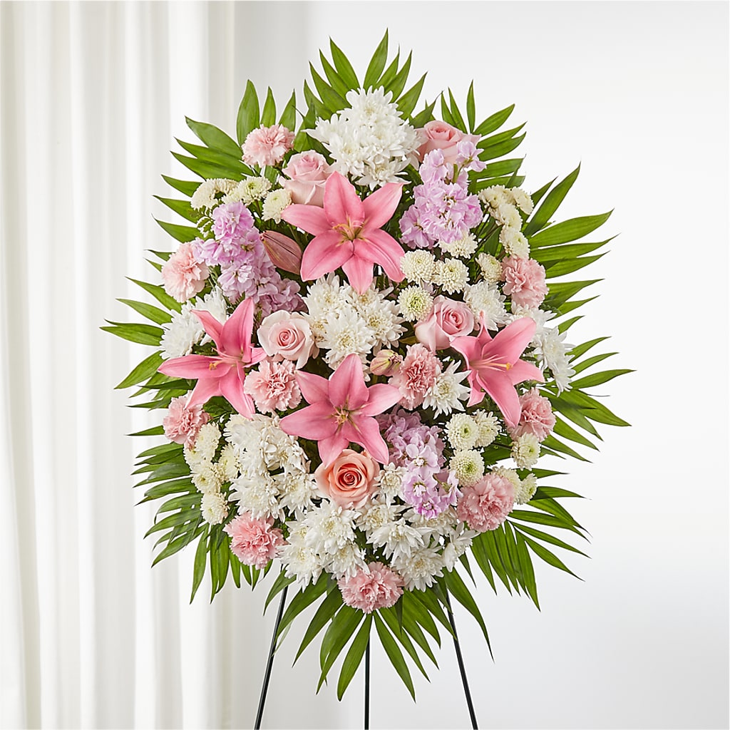 Offering Solace Standing Spray – All City Florist Inc, Melbourne FL