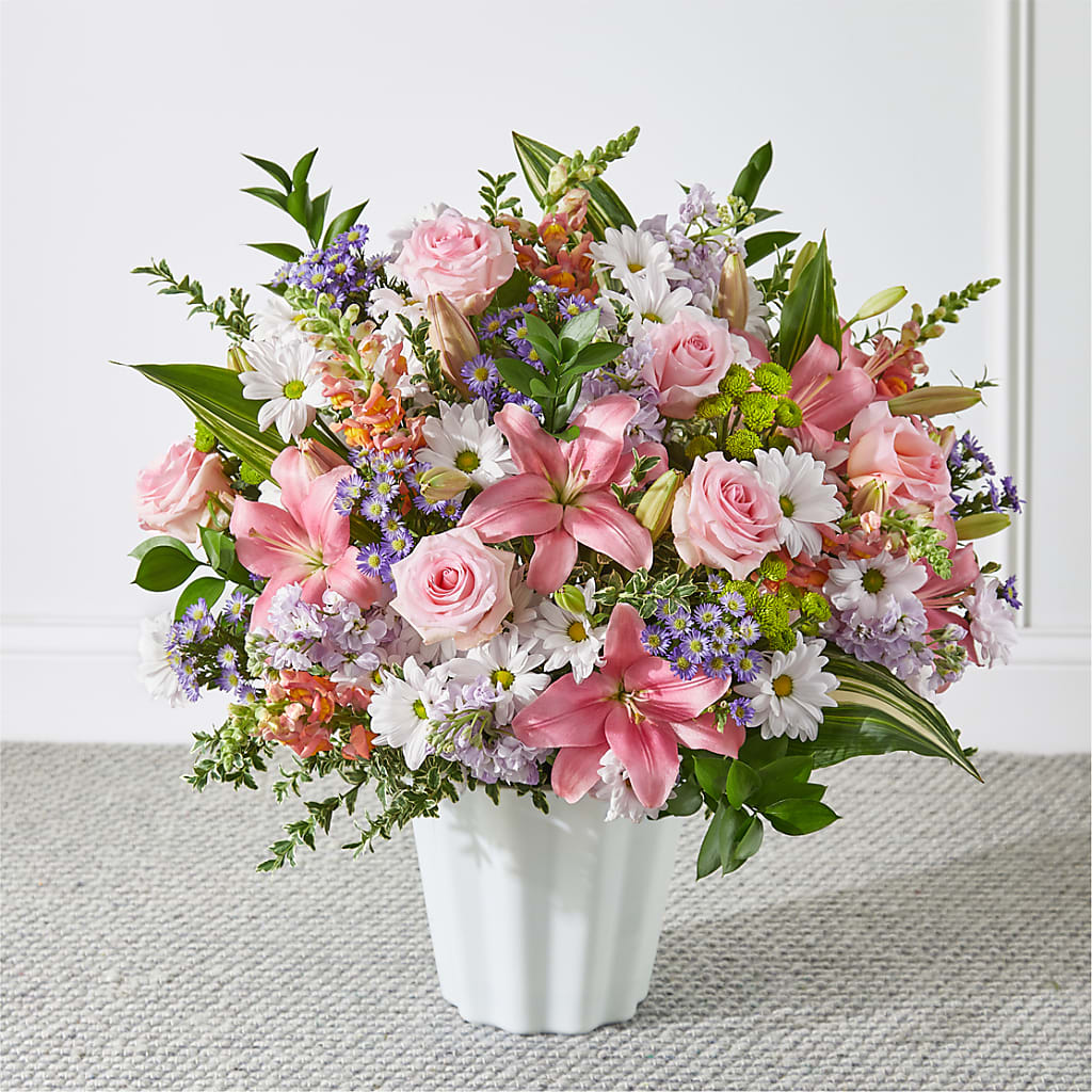 Abundant Compassion Floor Basket – All City Florist Inc, Melbourne FL