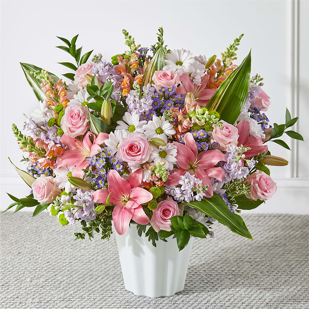 Abundant Compassion Floor Basket – All City Florist Inc, Melbourne FL