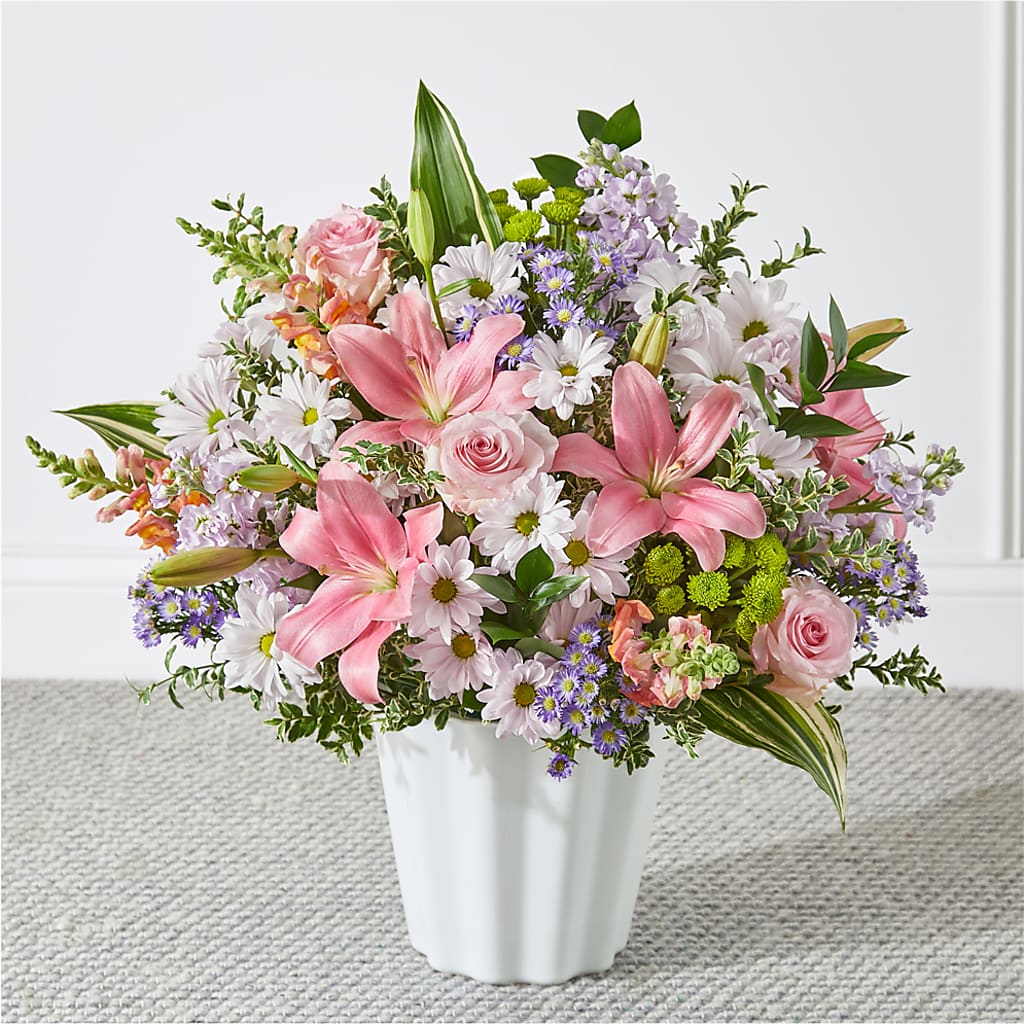 Abundant Compassion Floor Basket – All City Florist Inc, Melbourne FL