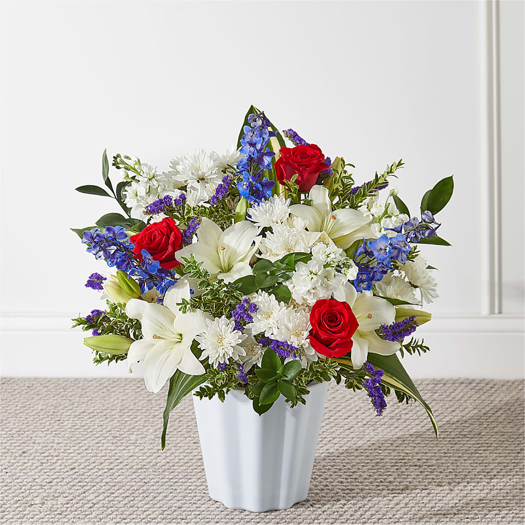 Consoled Floor Basket – All City Florist Inc, Melbourne FL