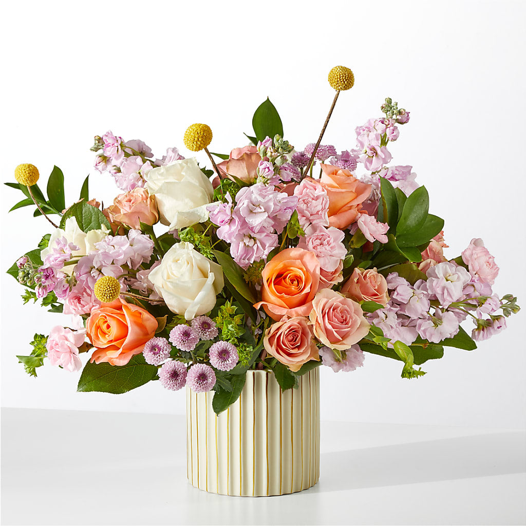 French Market Bouquet with Ivory Vase – All City Florist Inc, Melbourne FL