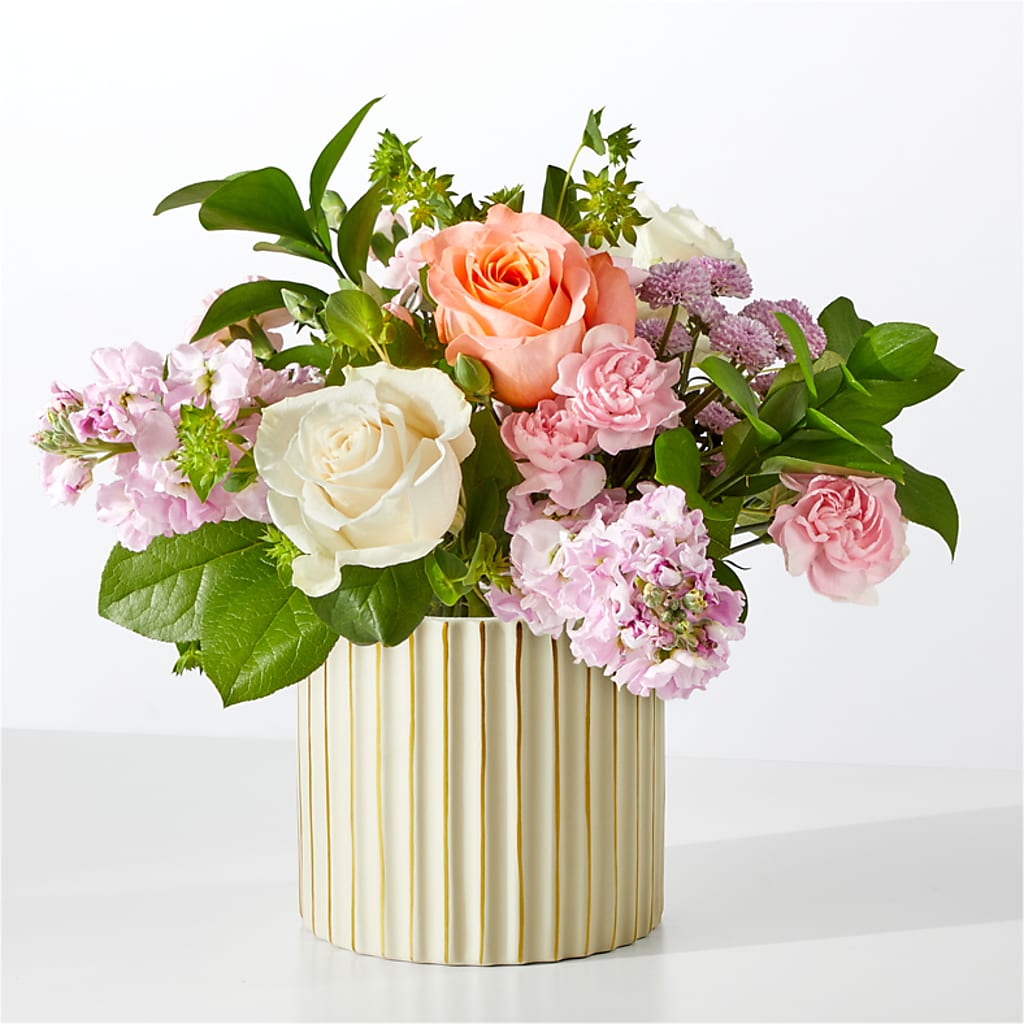 French Market Bouquet with Ivory Vase – All City Florist Inc, Melbourne FL