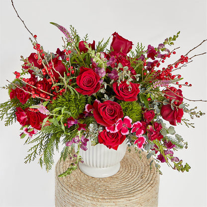Big Red Bow Bouquet –  All City Florist Inc, Melbourne FL