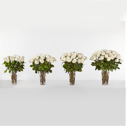 Long Stem White Rose Bouquet –  All City Florist Inc, Melbourne FL