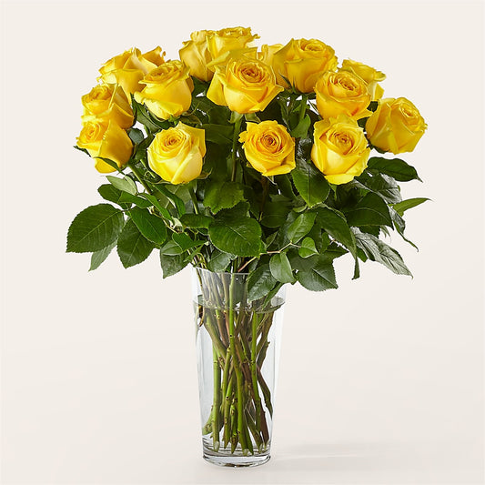 Long Stem Yellow Rose Bouquet –  All City Florist Inc, Melbourne FL