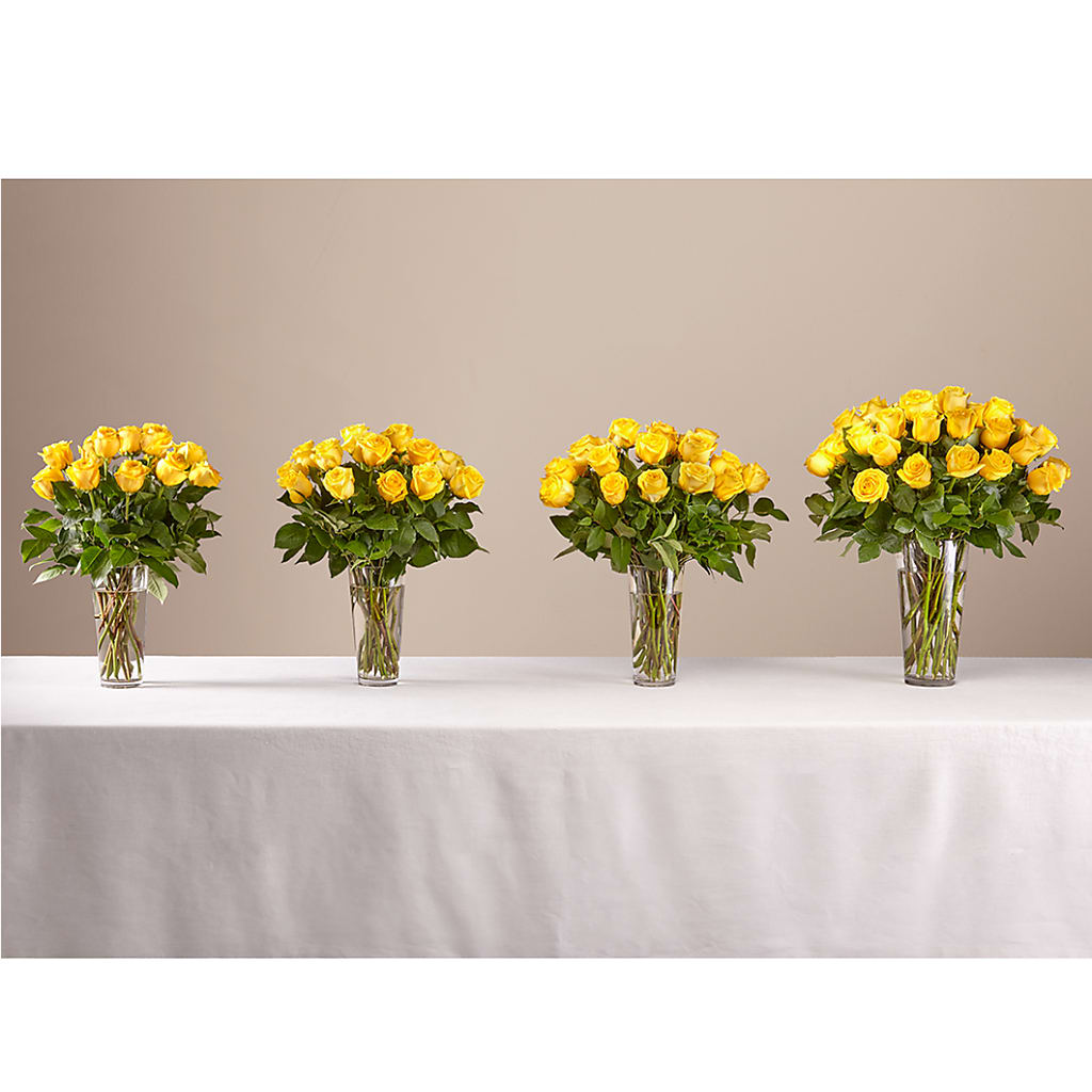 Long Stem Yellow Rose Bouquet –  All City Florist Inc, Melbourne FL