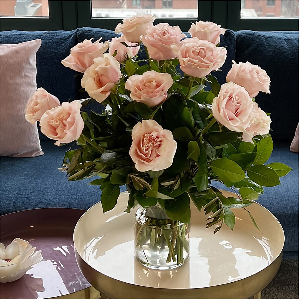 Long Stem Pink Rose Bouquet –  All City Florist Inc, Melbourne FL