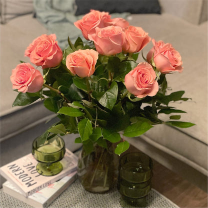 Long Stem Pink Rose Bouquet –  All City Florist Inc, Melbourne FL