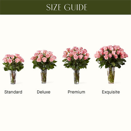 Long Stem Pink Rose Bouquet –  All City Florist Inc, Melbourne FL