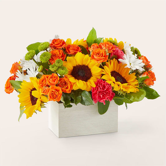 Sun-drenched Blooms Box Bouquet –  All City Florist Inc, Melbourne FL