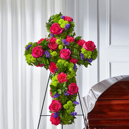 Tribute Rose Floral Cross –  All City Florist Inc, Melbourne FL