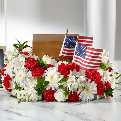Spirit of Patriotism Cremation Adornment –  All City Florist Inc, Melbourne FL