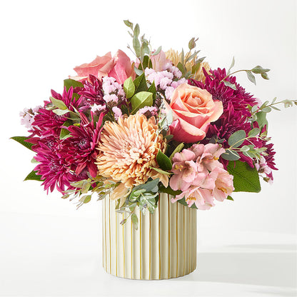 Berry Cobbler Bouquet with Ivory Vase –  All City Florist Inc, Melbourne FL