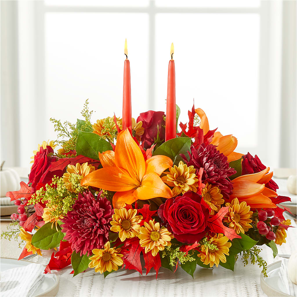 Autumn's Embrace Centerpiece –  All City Florist Inc, Melbourne FL
