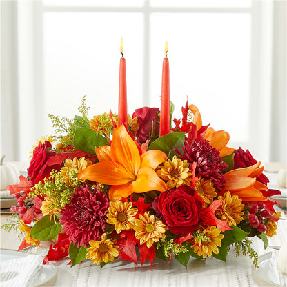 Autumn's Embrace Centerpiece –  All City Florist Inc, Melbourne FL