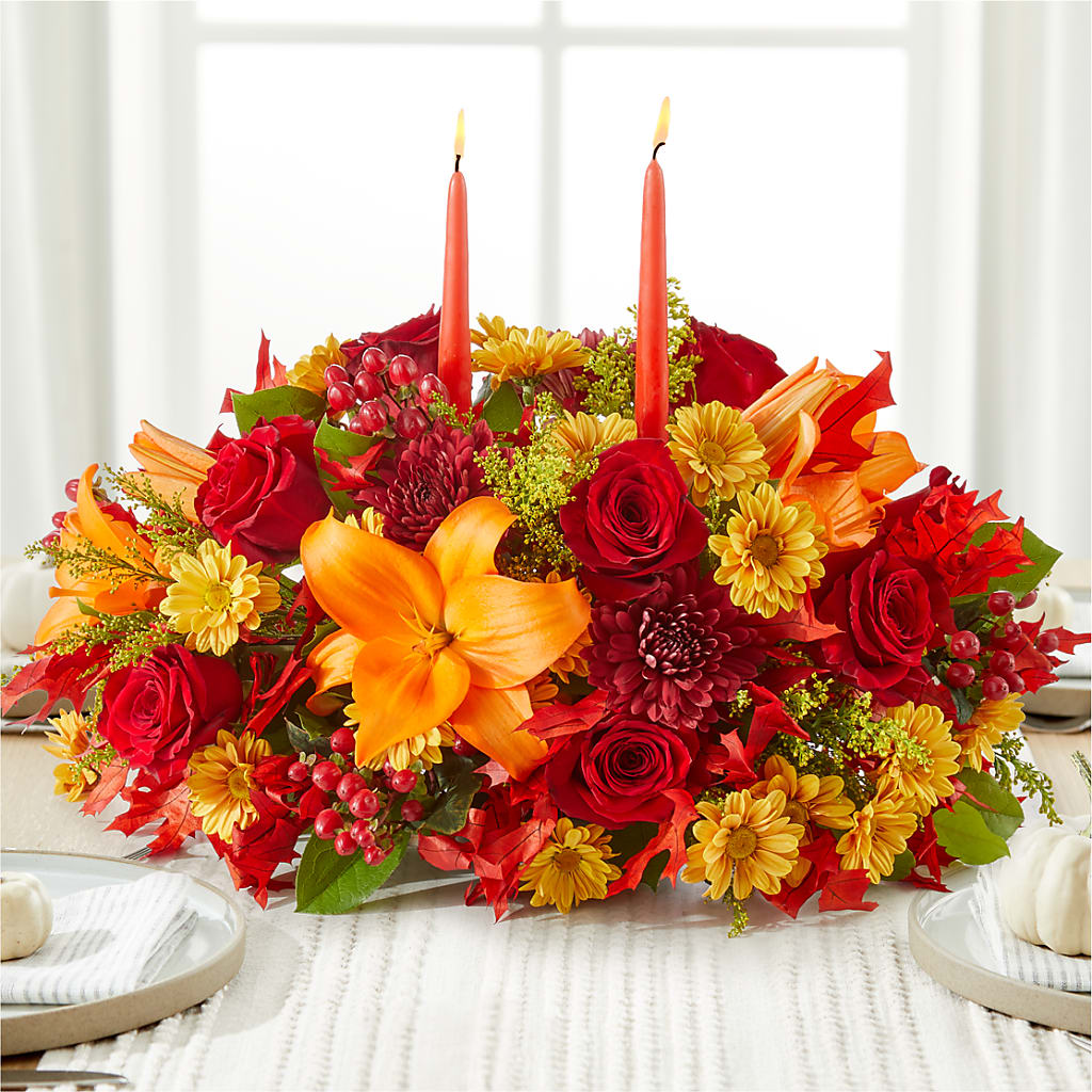 Autumn's Embrace Centerpiece –  All City Florist Inc, Melbourne FL