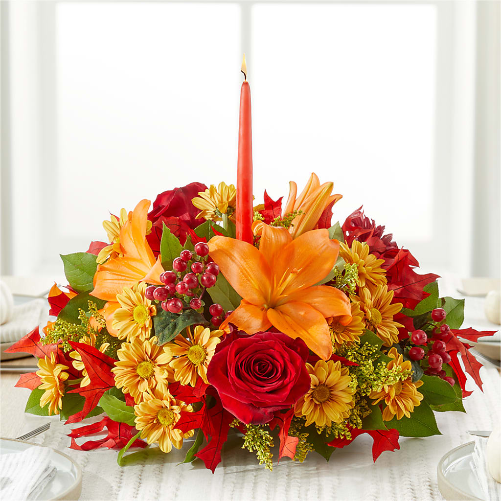 Autumn's Embrace Centerpiece –  All City Florist Inc, Melbourne FL